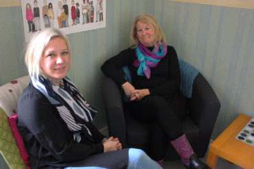 Maria Dahl Karlgren och Tina Olby, foto Marja Beckman