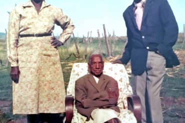Winni Wambui Gikandi, Peter Kamwana och Norbert Gikandi, foto privat.