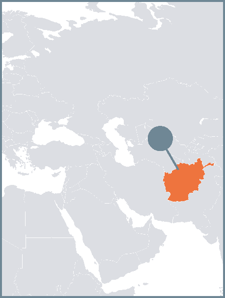 Afghanistan, karta iStock