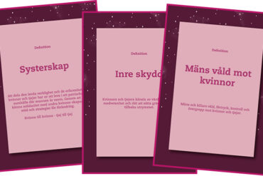 Metodkort från Kvinnohuset i Västerås