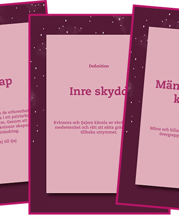 Metodkort från Kvinnohuset i Västerås