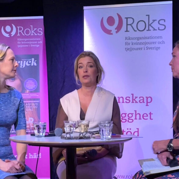 Releasmingel för Kvinnotryck, foto Marianne Engblom